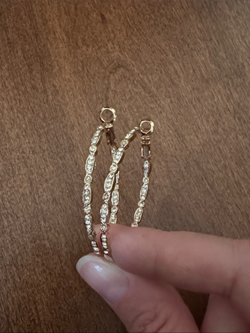 Gold Crystal Hoop Earrings - Elegant Women’s Jewelry